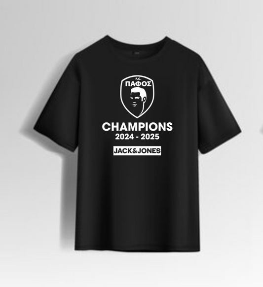 PAFOS FC CHAMPIONS JJECHARGE T-Shirt - Black