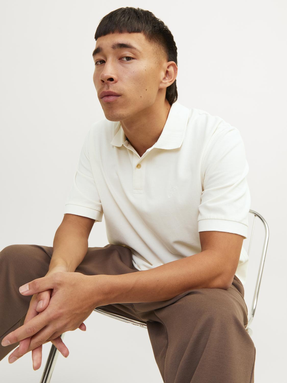 JPRCCWILLIAM Polo Shirt - Cloud Dancer