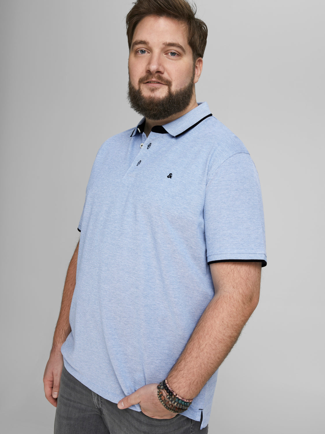 PlusSize JJEPAULOS Polo Shirt - Bright Cobalt