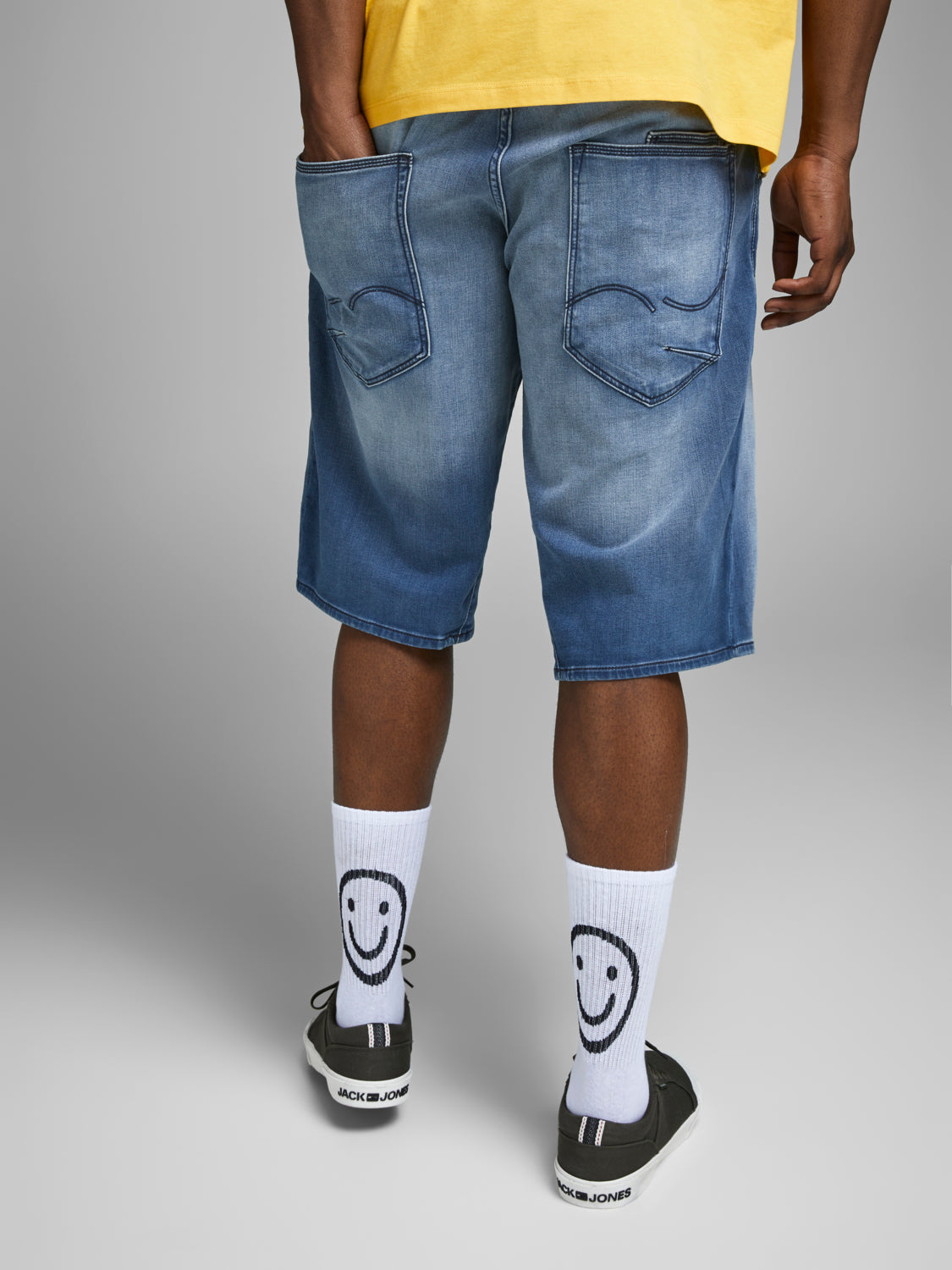 PlusSize JJIRON Shorts - Blue Denim