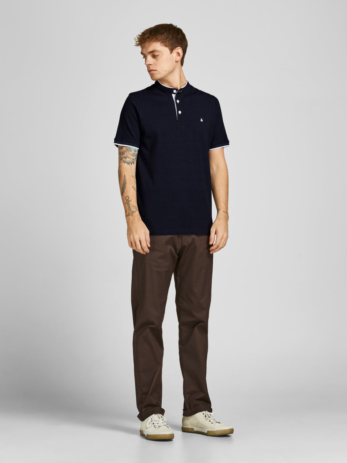 JJEPAULOS Polo Shirt - Dark Navy