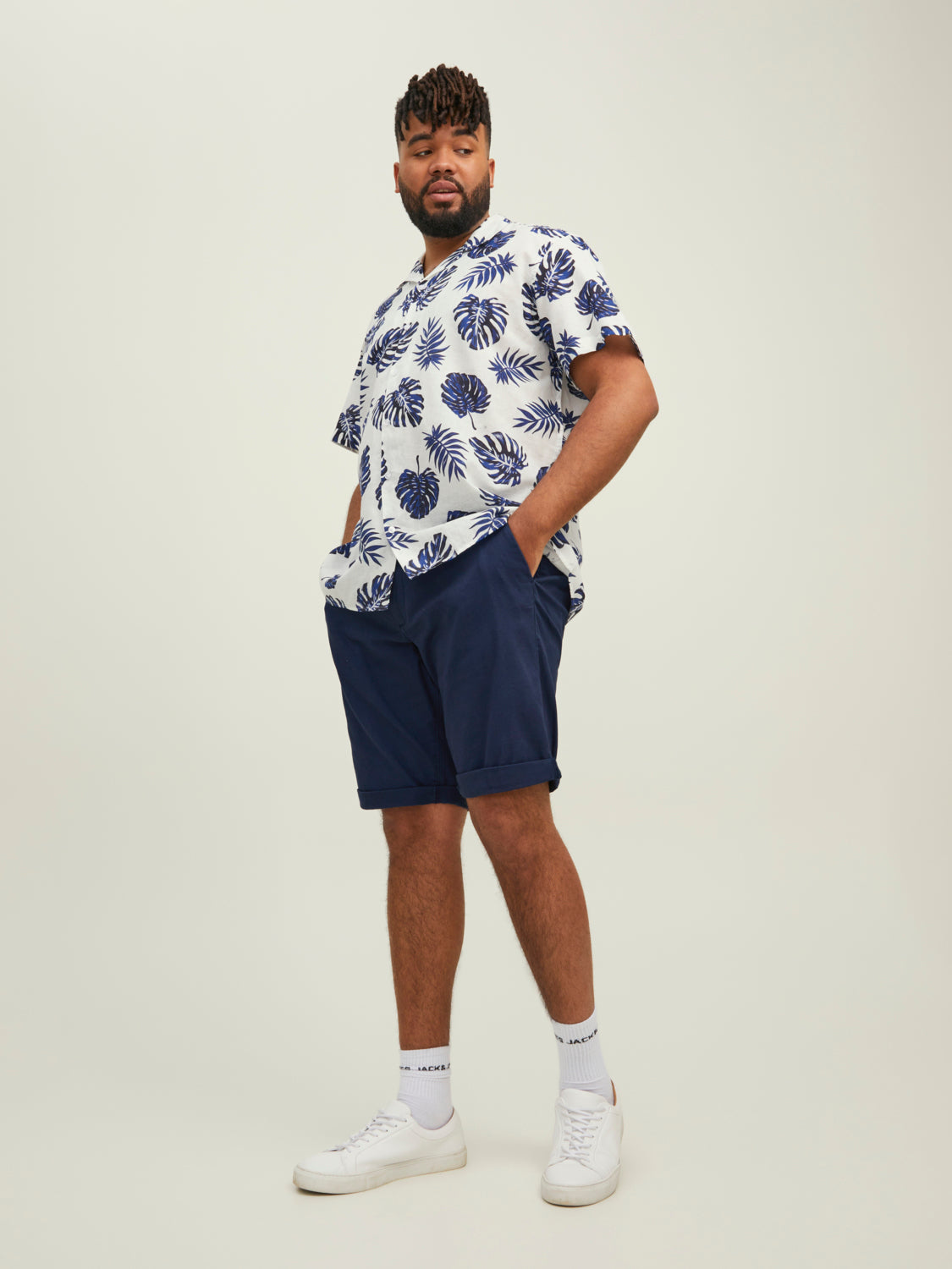 PlusSize JJIDAVE Shorts - Navy Blazer