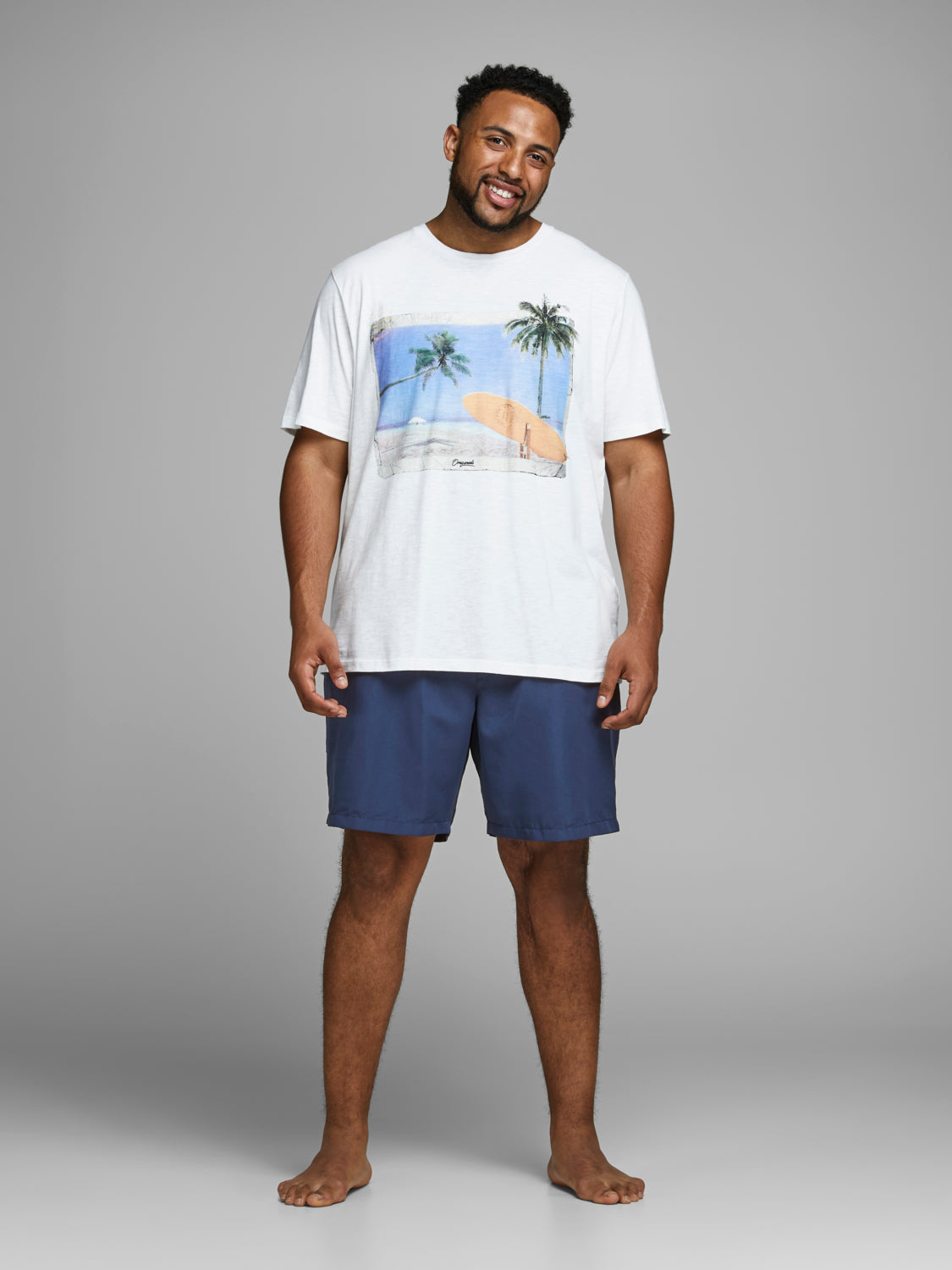 PlusSize JJICALI Swimshorts - Medieval Blue