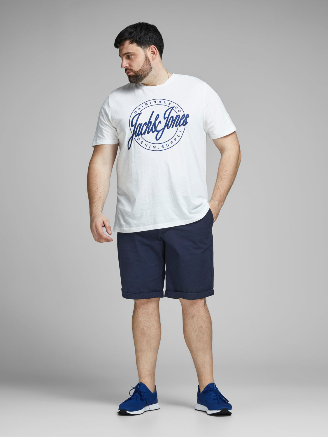 PlusSize JJIENZO Shorts - Navy Blazer