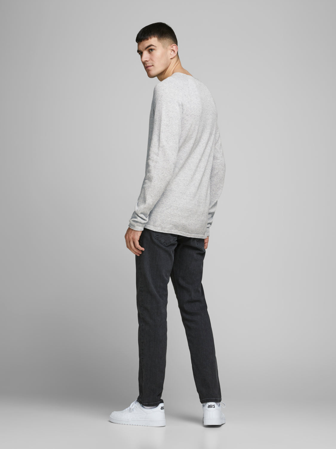 JJEHILL Knit - Light Grey Melange