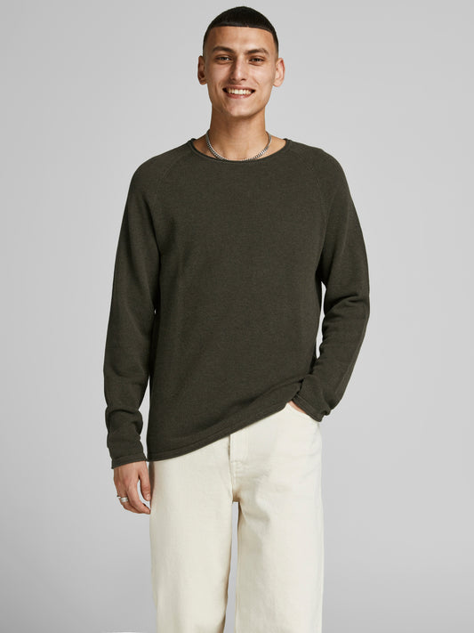 JJEHILL Pullover - Olive Night