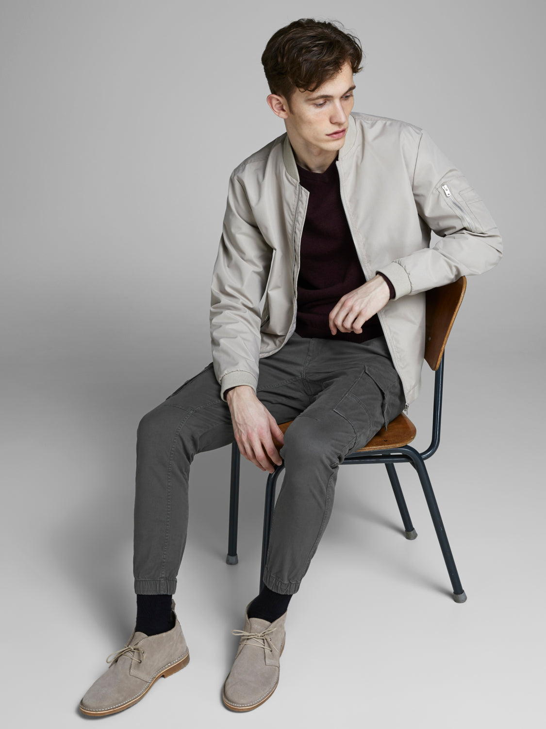 JJIPAUL Pants - asphalt