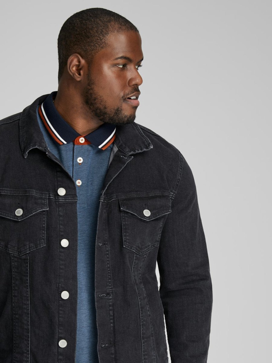 PlusSize JJEPAULOS Polo Shirt - Denim Blue