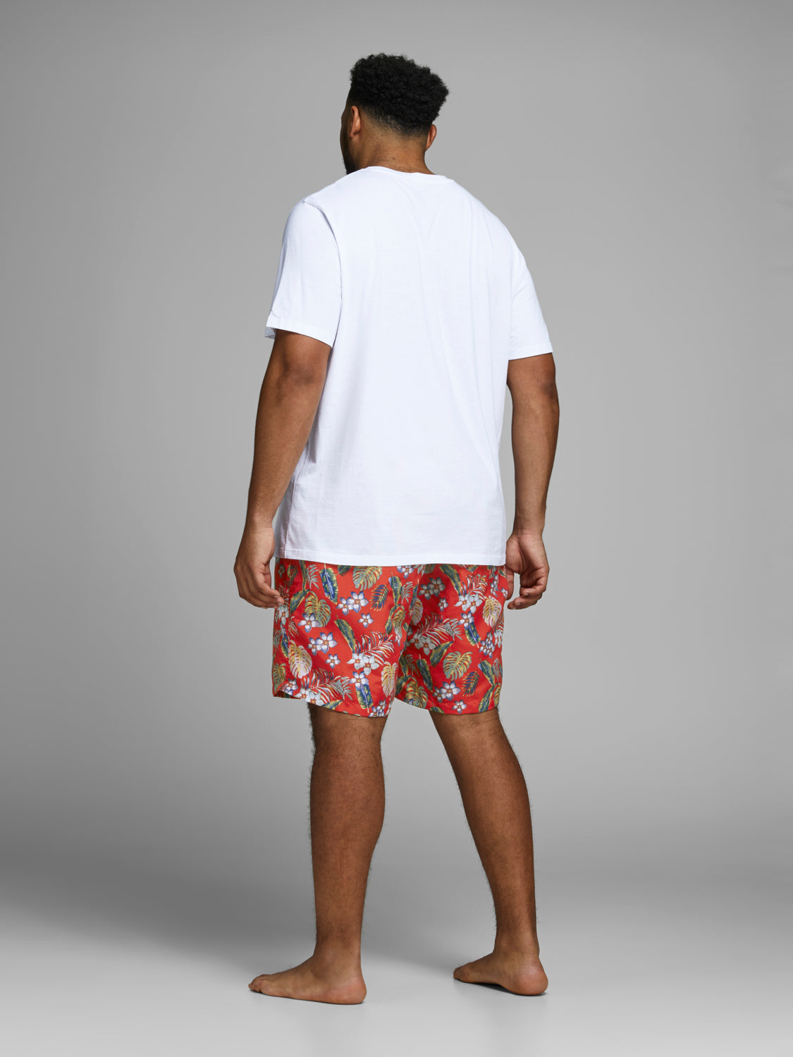 PlusSize JJICALI Swimshorts - Fiery Red