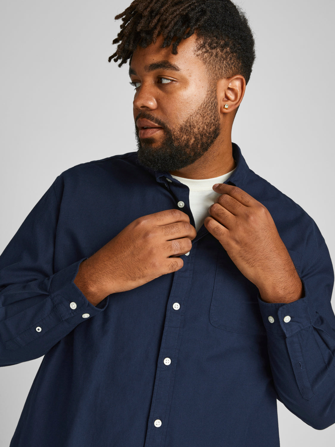 PlusSize JJEOXFORD Shirts - Navy Blazer