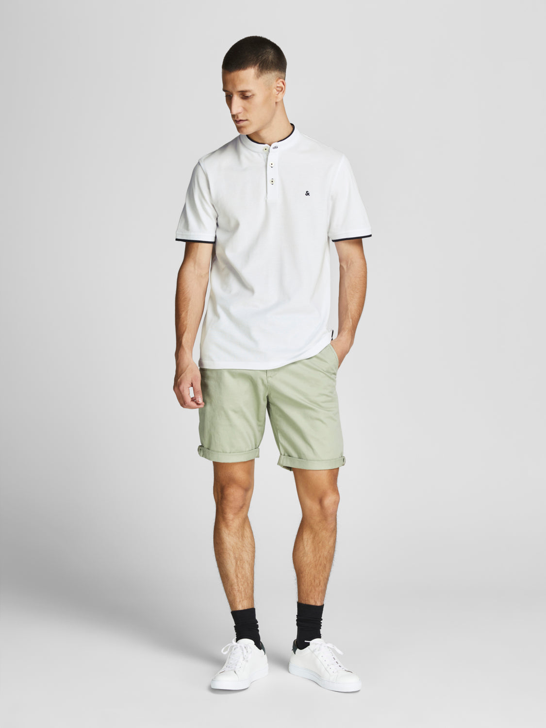 JJEPAULOS Polo Shirt - White
