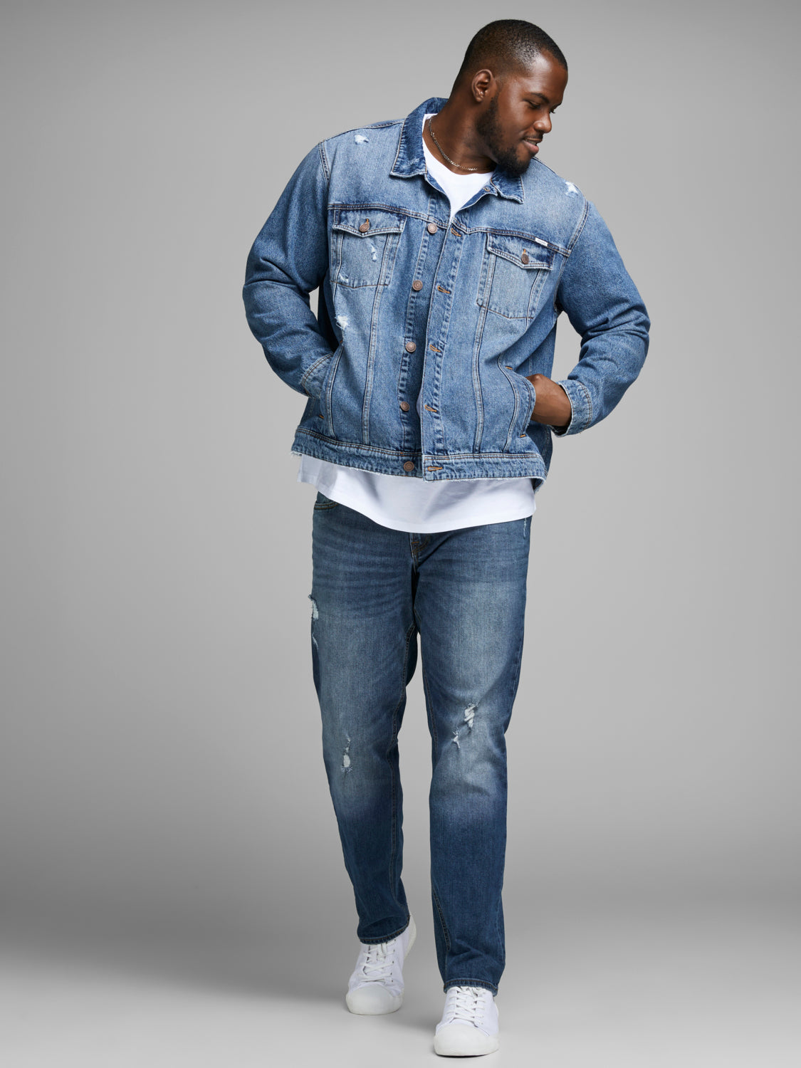 PlusSize JJITIM Jeans - Blue Denim