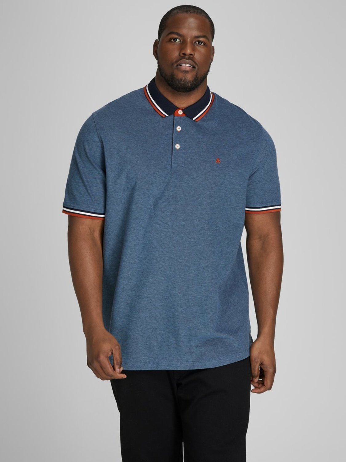 PlusSize JJEPAULOS Polo Shirt - Denim Blue