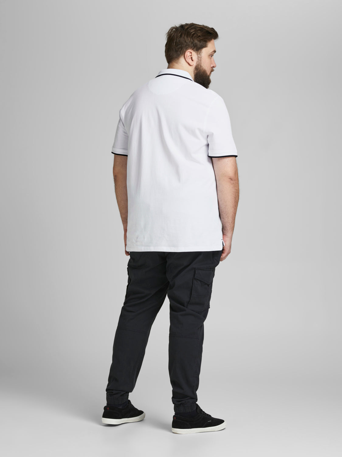 PlusSize JJEPAULOS Polo Shirt - White