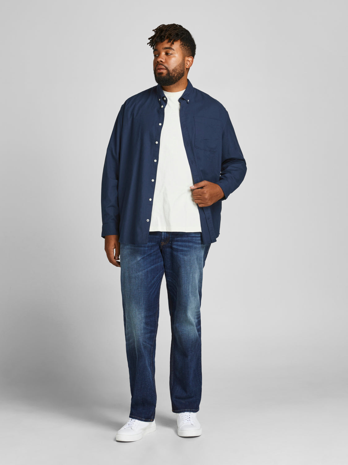 PlusSize JJEOXFORD Shirts - Navy Blazer