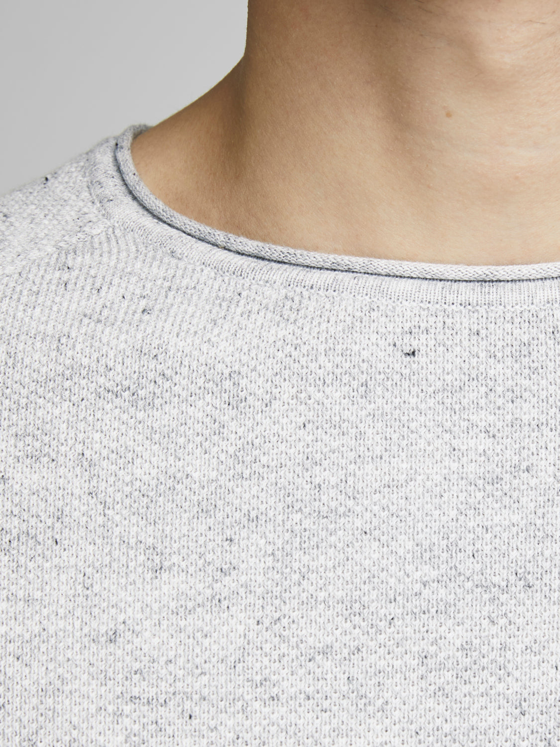 JJEHILL Knit - Light Grey Melange