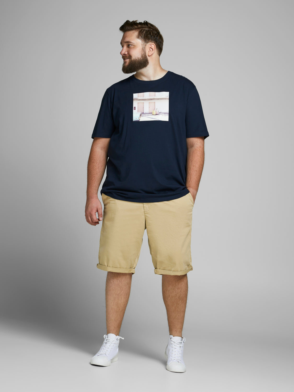 PlusSize JPSTBOWIE Shorts - Khaki