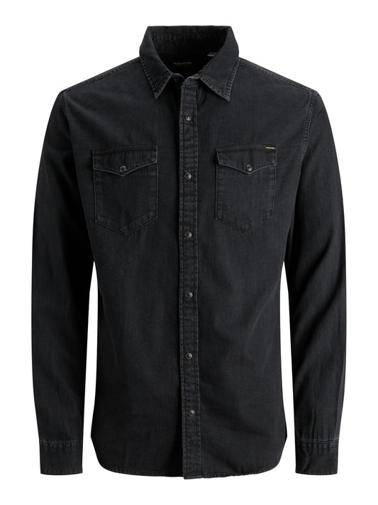 JJESHERIDAN Shirts - black denim