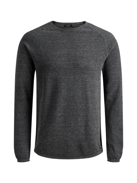 JJEHILL Pullover - dark grey melange