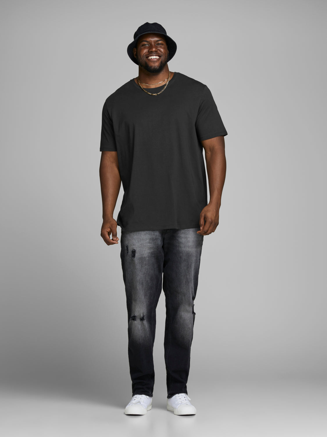 PlusSize JJEORGANIC T-Shirt - Black