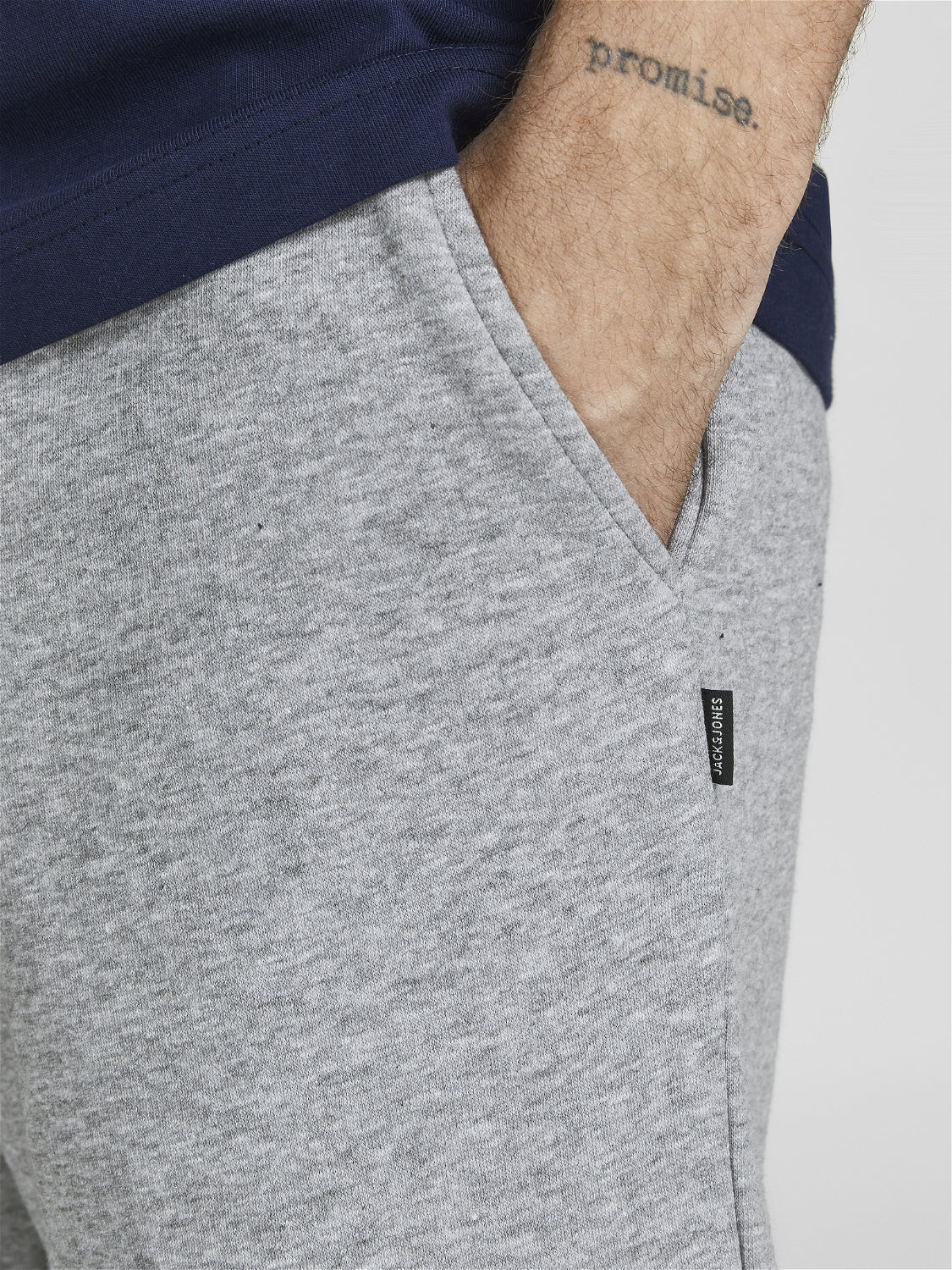 JPSTGORDON Shorts - Light Grey Melange