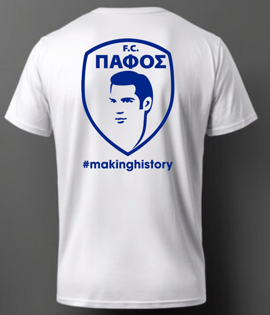PAFOS FC  CHAMPIONS JJECHARGE T-Shirt - White
