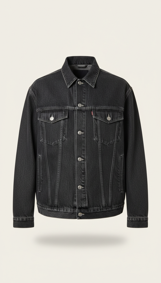 Relaxed Jacket in Shadow Denim