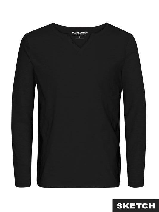 JJESPLIT Polo-Shirt - Black