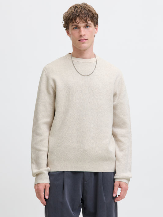 JPRBLAMILANO Pullover - Cloud Dancer