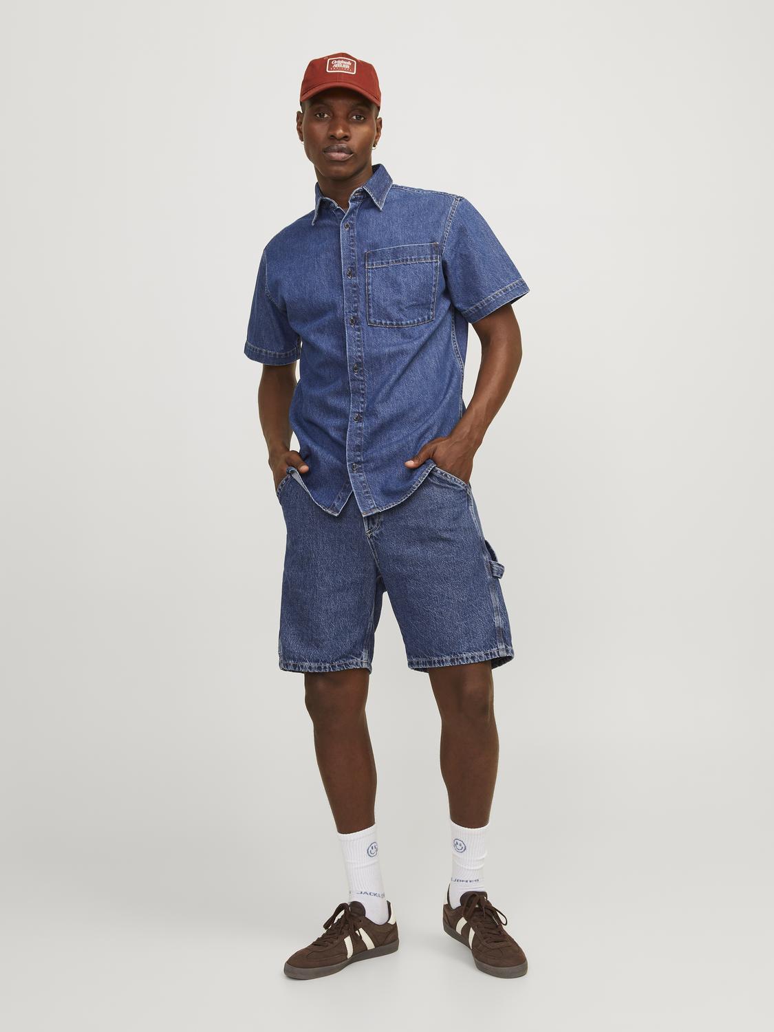 JJITONY Shorts - Blue Denim