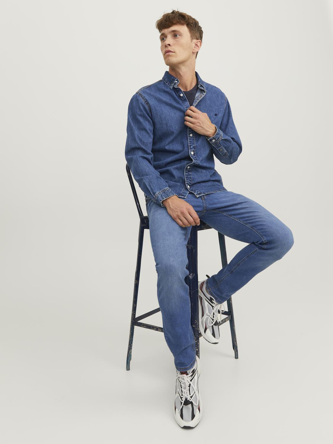 JJIGLENN Jeans - Blue Denim