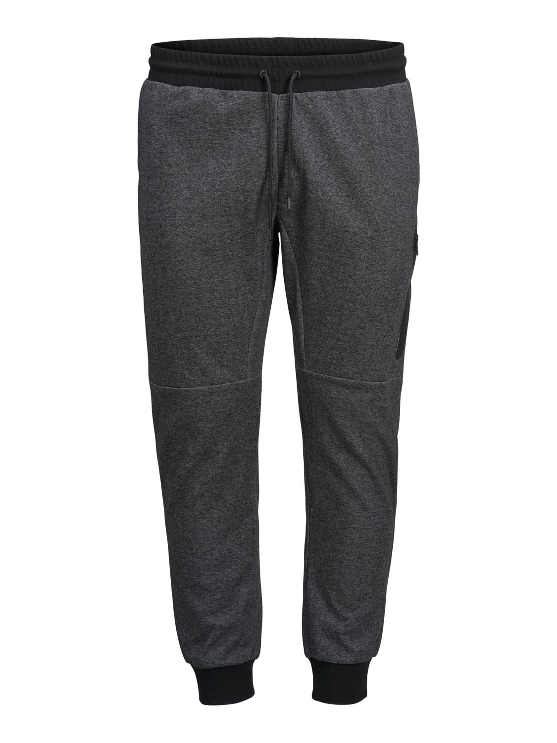 PlusSize JJIWILL Trousers - Dark Grey Melange