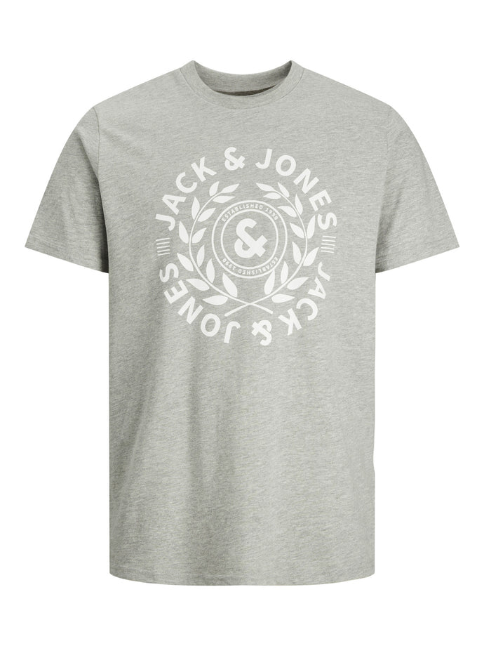 JACJAMES T-Shirt - Light Grey Melange