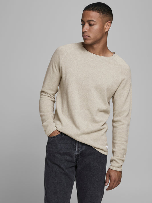 JJEHILL Pullover - oatmeal