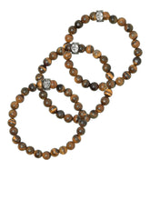 Load image into Gallery viewer, JACBEADS Bracelets - Brown Stone
