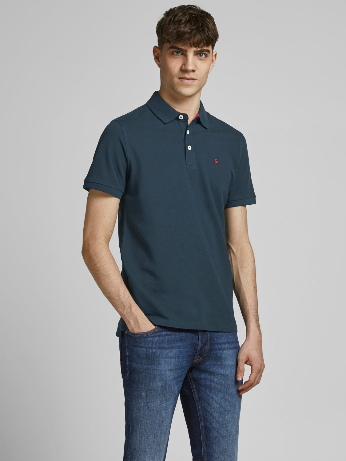 JJEPAULOS Polo Shirt - Navy Blazer