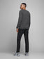 JJEHILL Pullover - dark grey melange