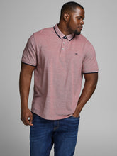Load image into Gallery viewer, PlusSize JJEPAULOS Polo Shirt - Brick Red
