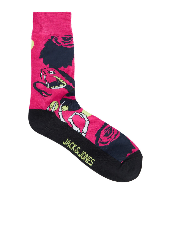JACSPACE Socks - Pink Yarrow