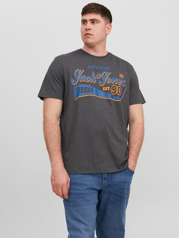 PlusSize JJELOGO T-Shirt - Dark Grey Melange