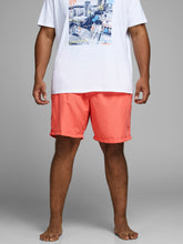 Load image into Gallery viewer, PlusSize JJICALI Swimshorts - Hot Coral
