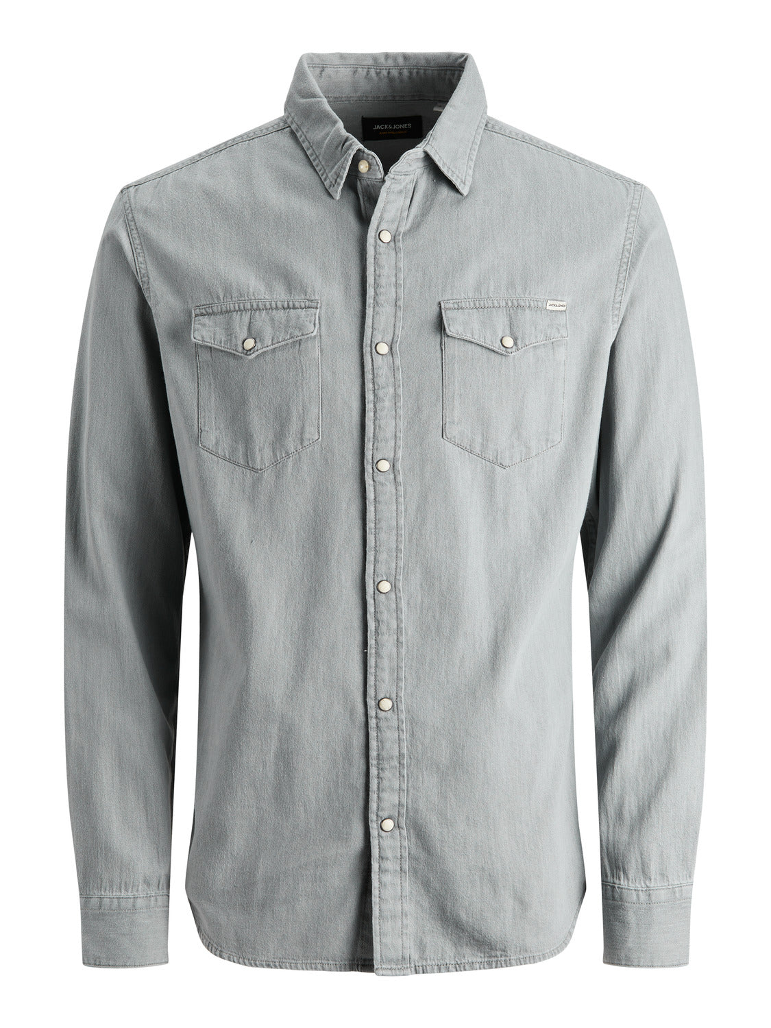 JJESHERIDAN Shirts - light grey denim