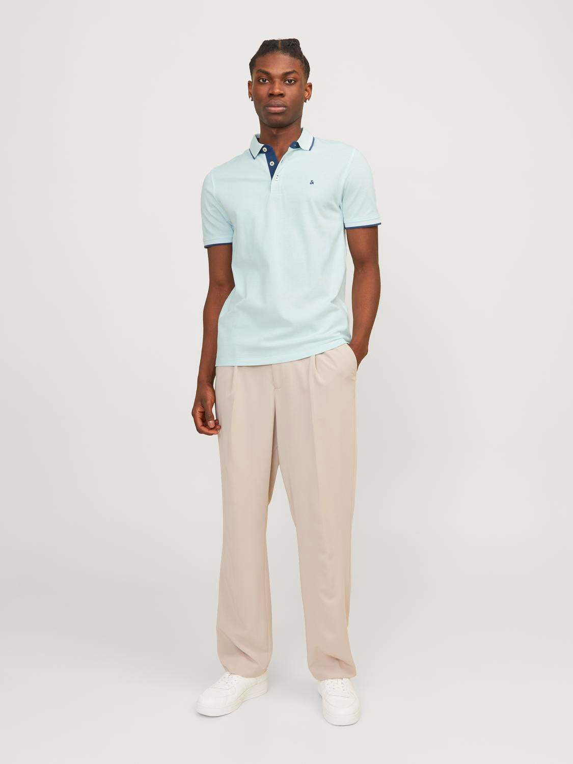 JJEPAULOS Polo Shirt - Soothing Sea