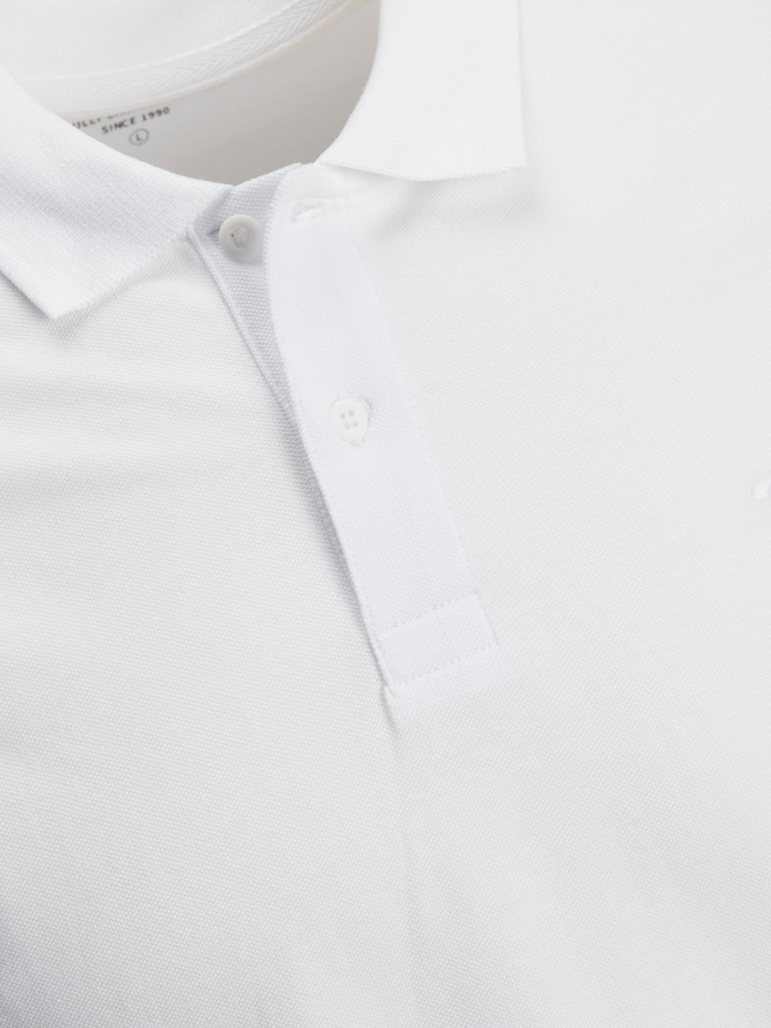 PlusSize JJEBASIC Polo Shirt - White