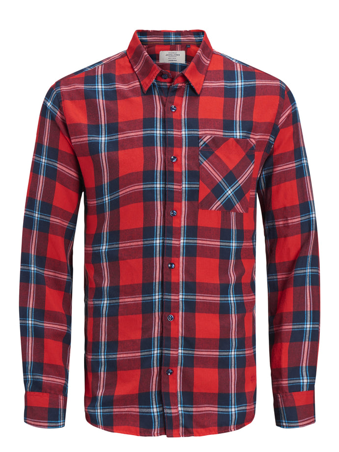 JORCOLBY Shirts - Fiery Red