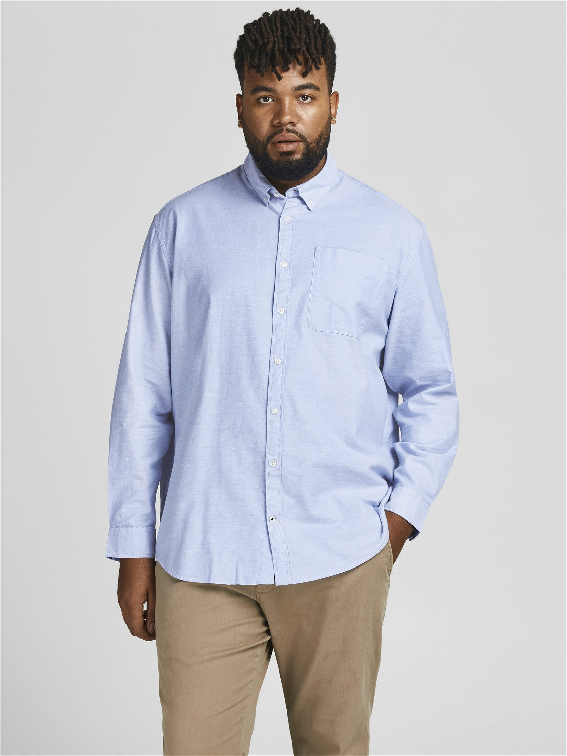 JJEOXFORD Shirts - Cashmere Blue