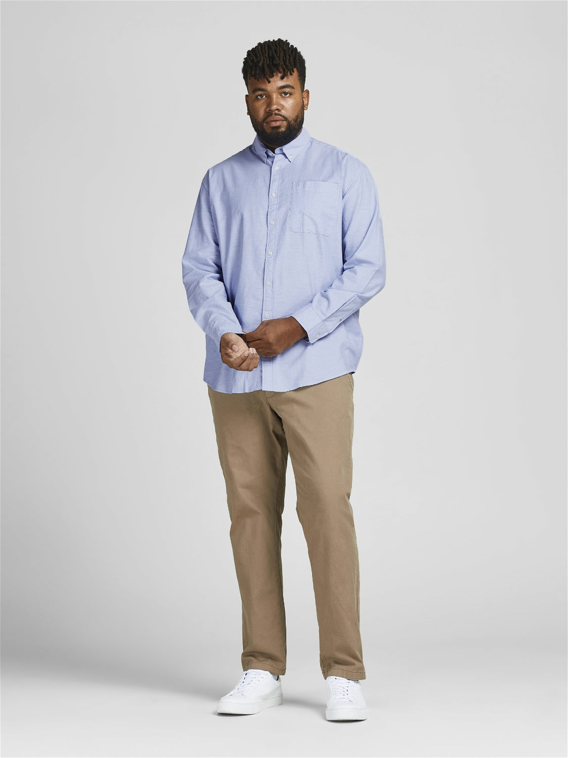 JJEOXFORD Shirts - Cashmere Blue