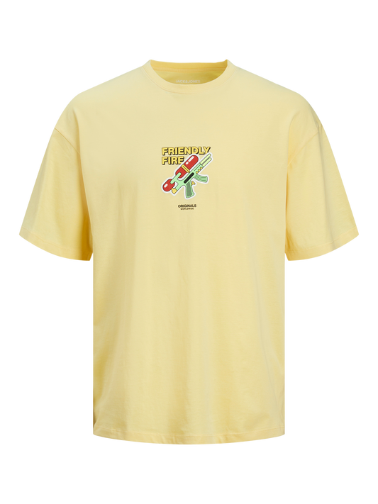 JORBLOCKPOP T-Shirt - Italian Straw