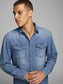 JJESHERIDAN Shirts - medium blue denim