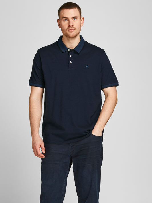 PlusSize JJEPAULOS Polo Shirt - Dark Navy